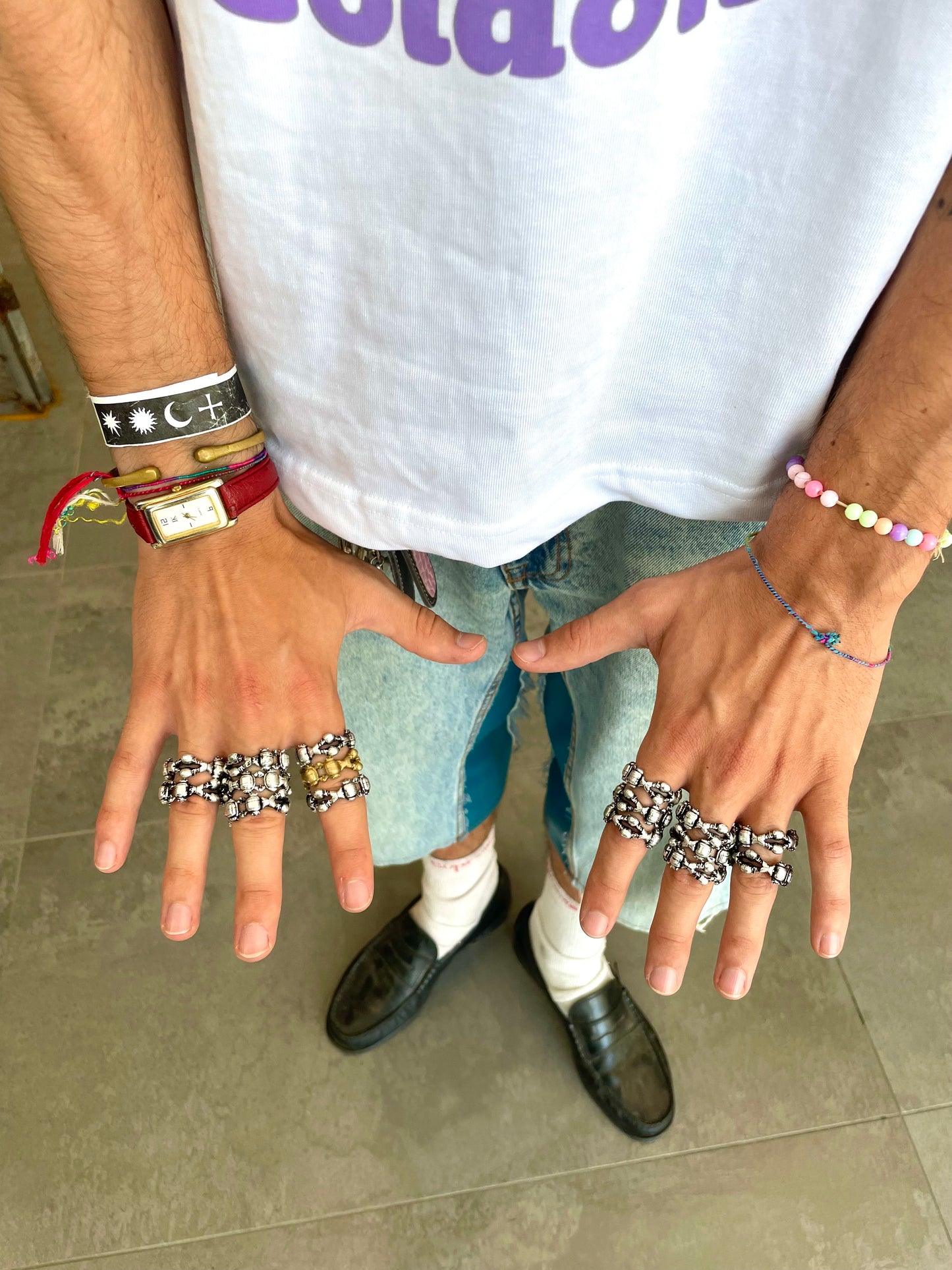 MULTI PUPPET RING SILVER