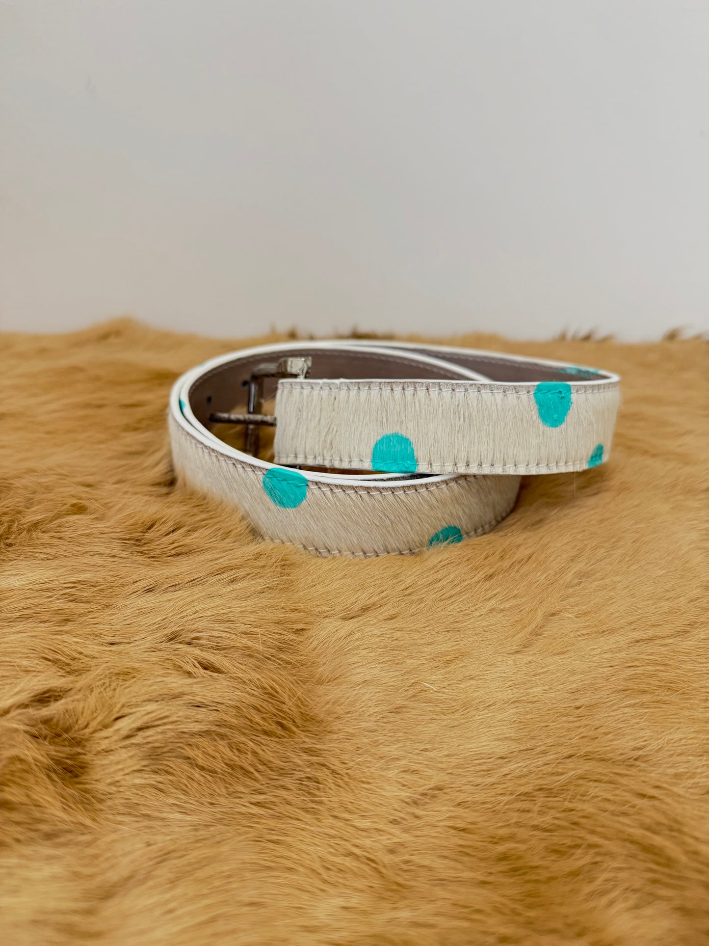 Polka Dot Leather Belt PINK FRIDAY EXCLUSIVE