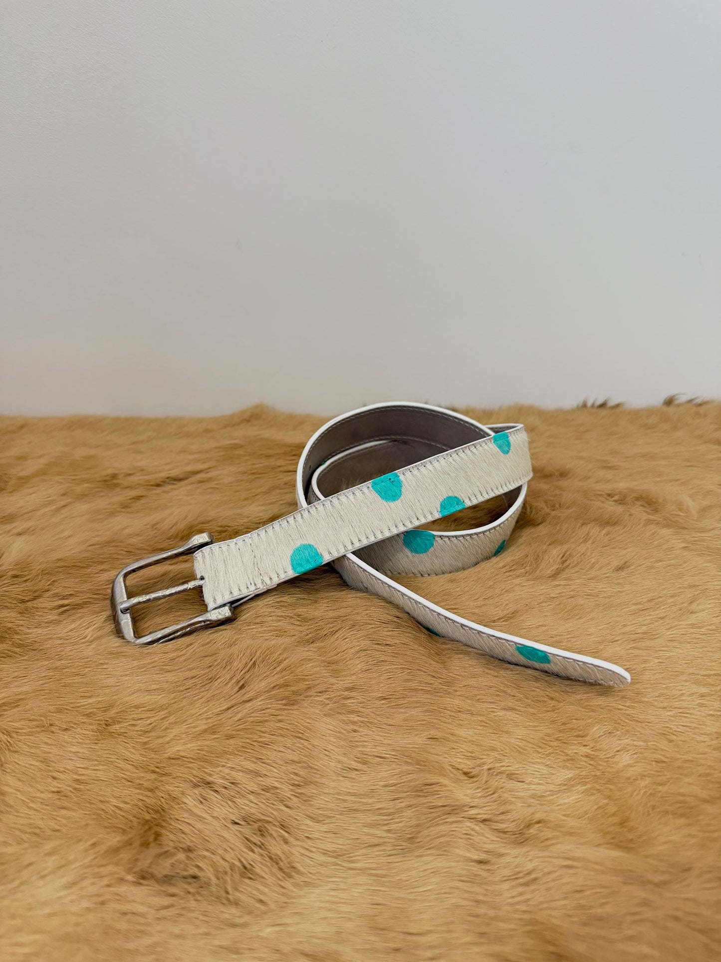 Polka Dot Leather Belt PINK FRIDAY EXCLUSIVE