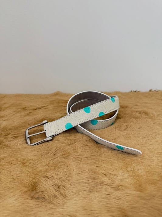 Polka Dot Leather Belt PINK FRIDAY EXCLUSIVE