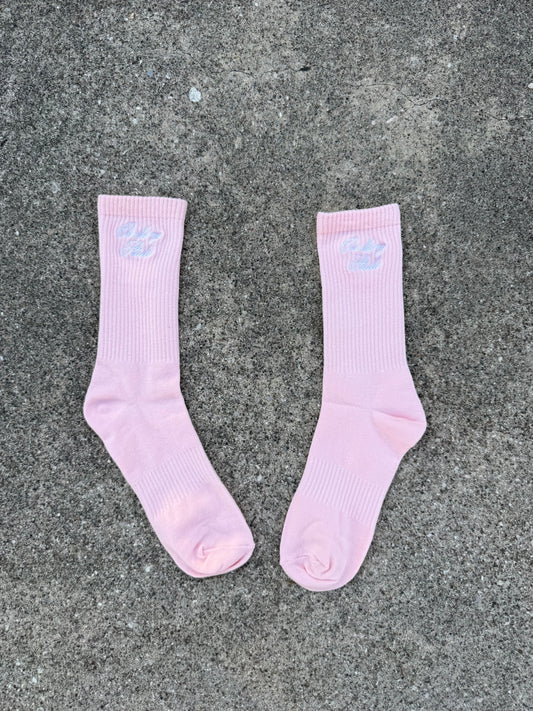 Embroidery Ribbed Socks